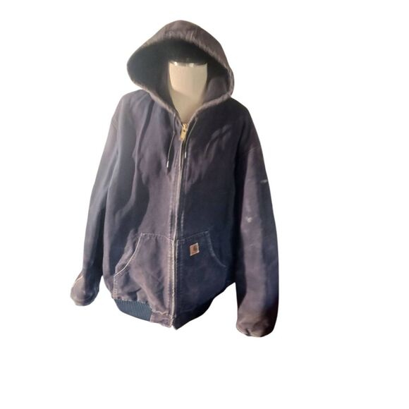 Carhartt extra large tall J130 MDT distressed lined hooded - Picture 1 of 4